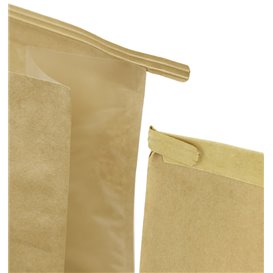 SOS Paper Bag and BOPP Display Window with Tin Tie 12+6x23,5cm (50 Uds)