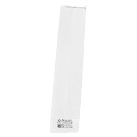 SOS Bag with Tin Tie and Window White 9+6x26cm (50 Uds)