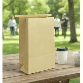SOS Kraft Bag with Closure 15+7x23cm (50 Uds)