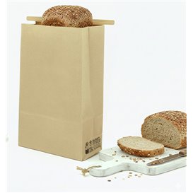 SOS Kraft Bag with Closure 15+7x23cm (1000 Uds)