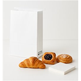 SOS White Bag with Closure 15+7x23cm (1000 Uds)