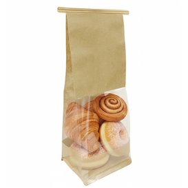 SOS Paper Bag and BOPP Display Window with Tin Tie 9+6x26cm (1000 Uds)