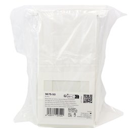 SOS Bag with Tin Tie and Window White 12+6x23,5cm (50 Uds)