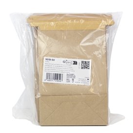 SOS Bag with Tin Tie and Window Kraft 15+7x23cm (1000 Uds)