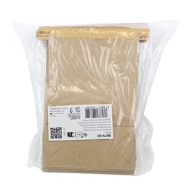 SOS Kraft Bag with Closure 15+7x23cm (1000 Uds)
