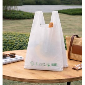 Plastic T-Shirt Bag Home Compost “Classic” 30x40cm 17,5µm (2.000 Units)