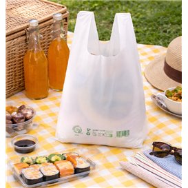 Plastic T-Shirt Bag Home Compost “Classic” 30x40cm 17,5µm (2.000 Units)