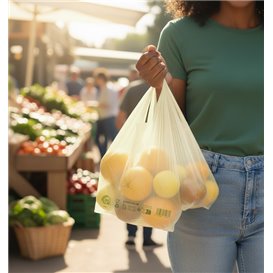 Plastic T-Shirt Bag Home Compost “Classic” 35x50cm 17,5µm (1.000 Units)