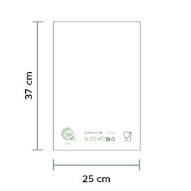 Roll of Plastic Bags Home Compost “Classic” 25x37cm 12µm (500 Units)