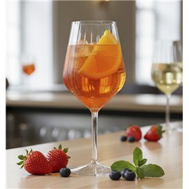 Flute Glass Low Foot "Kaleido" Tritan 470 ml (1 Units)