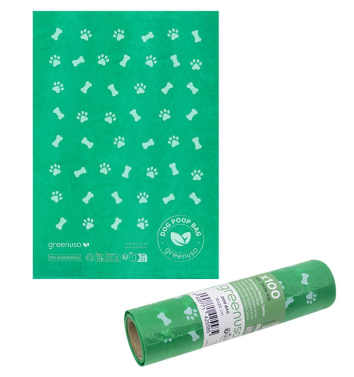 Roll of Bags for Dog Waste 100% Biodegradable 18x26cm (5000 Units)
