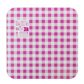 Paper Tray Waffles Pink 13,5x10cm (1500 Units)