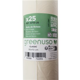 Roll of "Classic" 100% Bio-Compostable Bags 90x110cm 22,5µ (300 Units)