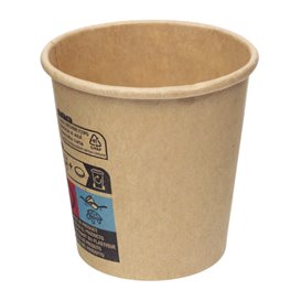 Paper Cup Kraft-Kraft 4Oz/120ml Ø6,2cm (1.000 Units)