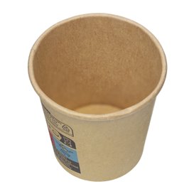 Paper Cup Kraft-Kraft 4Oz/120ml Ø6,2cm (50 Units)