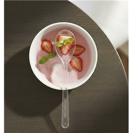 Small spoon Plastic Appetizer Clear 100 mm (50 Units)