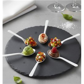 Small spoon Plastic Appetizer White 100 mm (1000 Units)