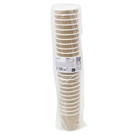 Ripple Wall Kraft Paper Cup Double Wall 4Oz/120ml Ø6,2cm (25 Units)