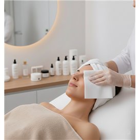 Disposable Spunlace Towel for Manicure White 20x30cm 50g/m² (100 Units)