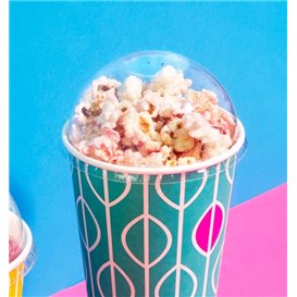 Dome Lid for terrine Compostable PLA Clear Ø9,6 cm (50 Units)