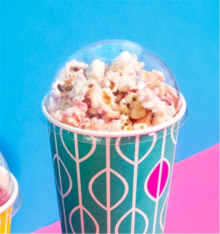 PLA dome lid Series 96 with straw hole for cold drinks