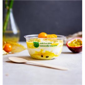 Clear Compostable PLA Tub 250 ml Ø9,6 cm (50 Units)