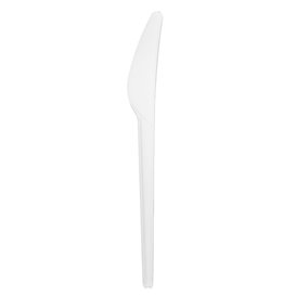 Reusable Compostable White CPLA Knife 16,8 cm (50 Units)