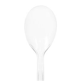 Transparent CPLA Plastic Appetizer Small spoon 10 cm (50 Units)