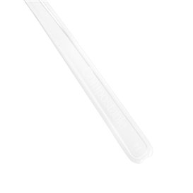 Transparent CPLA Plastic Appetizer Small spoon 10 cm (50 Units)