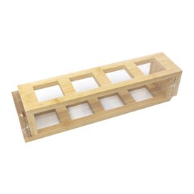 Bamboo Holder for "Diamond" Cones 29x7x6 cm (16 Units)