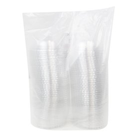 Dome Lid with Straw Slot PET Crystal Ø9,4cm (900 Units)