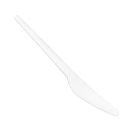 Reusable Compostable White CPLA Knife 16,8 cm (50 Units)