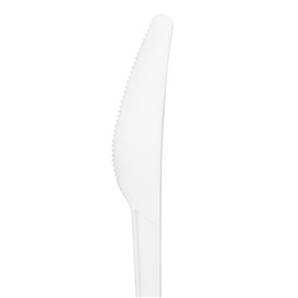 Reusable Compostable White CPLA Knife 16,8 cm (50 Units)