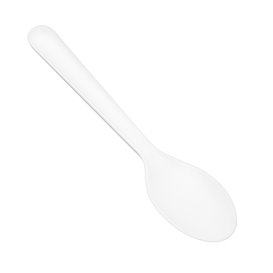 Reusable Plastic White CPLA Teaspoon 12,5 cm (1500 Units)