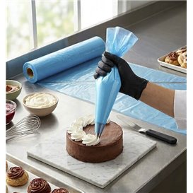 Pastry Bag PE on Roll Blue 28x55cm (100 Units)