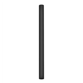 Reusable Straight Black PP Plastic Straw Ø8mm 15cm (250 Units)
