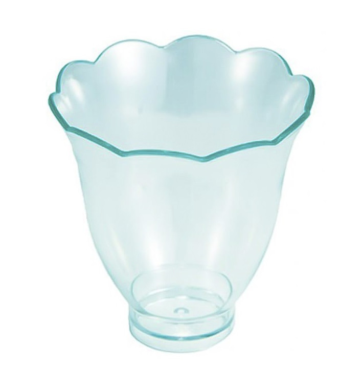 Plastic Tasting Cup PS "Pétalo" Water Green 6,2cm 70ml 