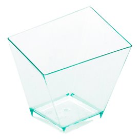 Plastic Tasting Cup PS "Irregular" Water Green 5,6x5,6cm 