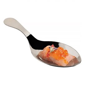 Plastic Sauce Mini Spoon PS Silver 10 cm 