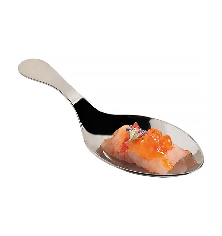 Plastic Sauce Mini Spoon PS Silver 10 cm Plastic Sauce Mini Spoon PS Silver 10 cm