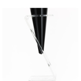 Plastic Flute Stand 1 Slot Clear (2 Units)