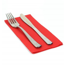 Paper Napkin Double Point Red 1/8 40x40cm 