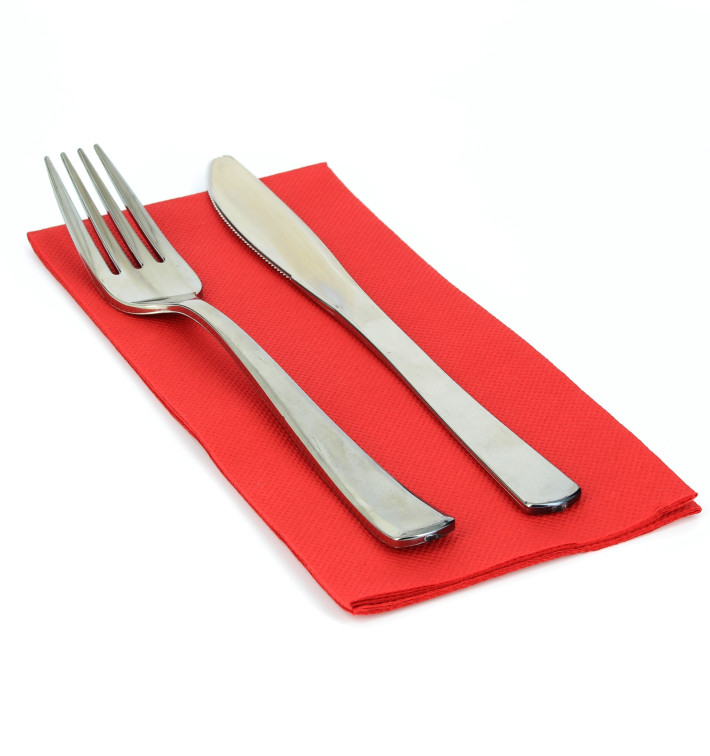 Paper Napkin Double Point Red 1/8 40x40cm Paper Napkin Double Point Red 1/8 40x40cm