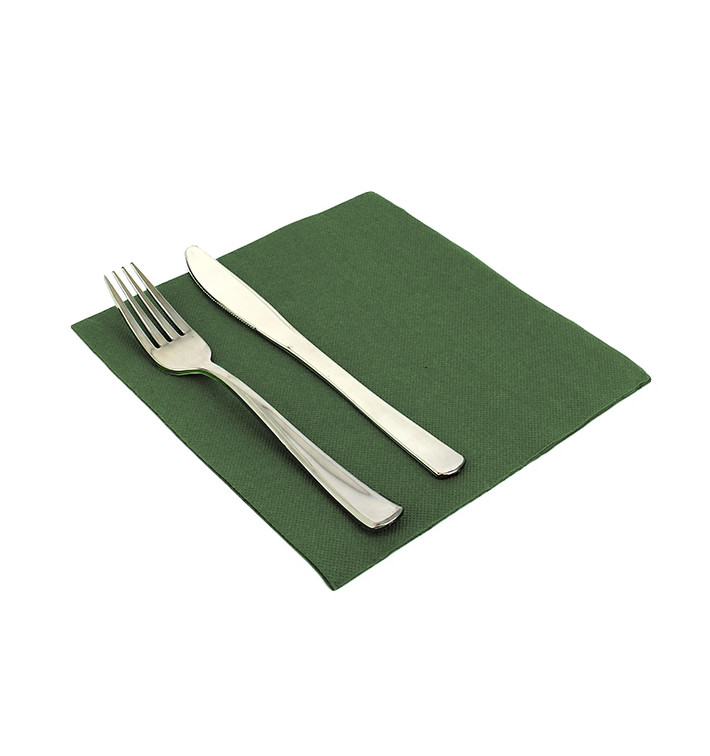 Paper Napkin Double Point Green 40x40cm Paper Napkin Double Point Green 40x40cm