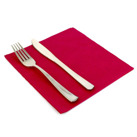 Paper Napkin Double Point Burgundy 40x40cm 