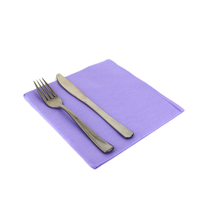 Paper Napkin Double Point Lilac 40x40cm 