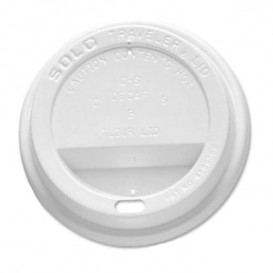 Lid for Cup Hole 6 and 8 Oz White Ø7,9cm (1000 Units)