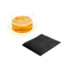 Paper Napkin Black 20x20cm 2C (100 Units)  