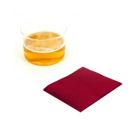Paper Napkin Burgundy 20x20cm 2C (100 Units)  