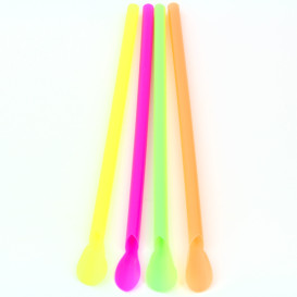 Plastic Straw Straight PS Spoon 4 colors Ø0,6cm 20cm (10000 Units)